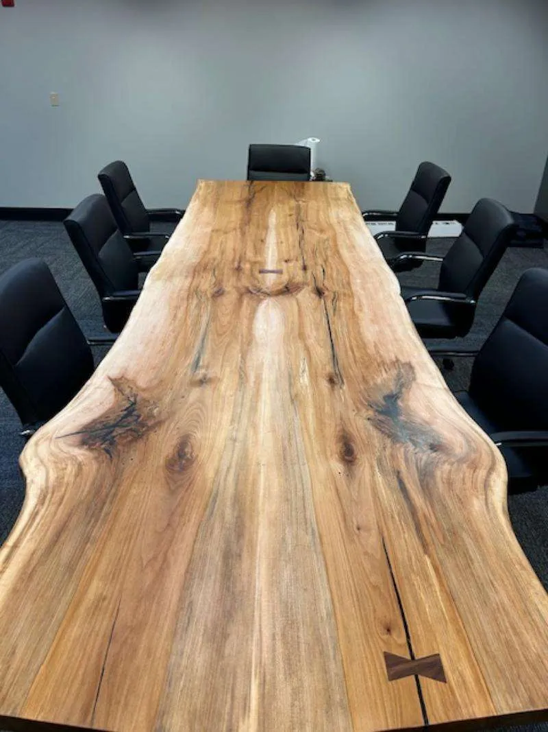 wood conference table